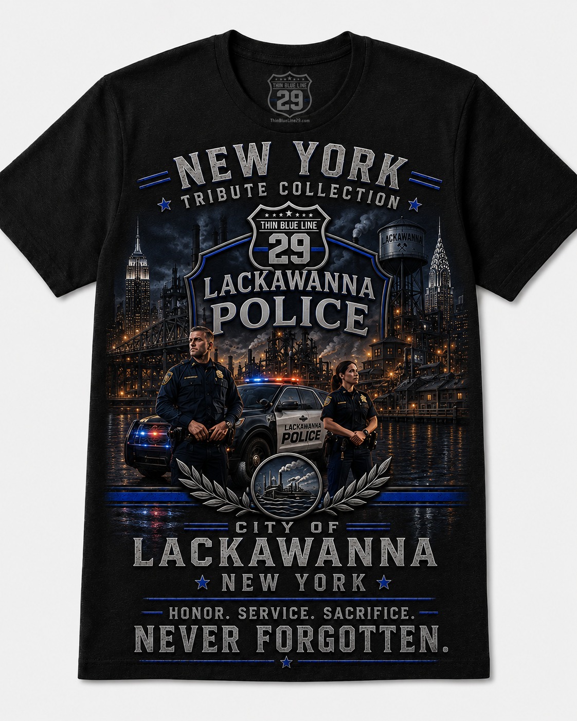 Lackawanna Police tribute design